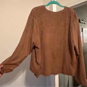 Torrid faux suede blazer